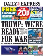 Daily Express (UK) Newspaper Front Page for 12 August 2017