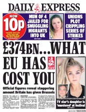 Daily Express (UK) Newspaper Front Page for 12 September 2017