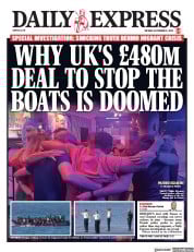 Daily Express front page for 12 September 2023
