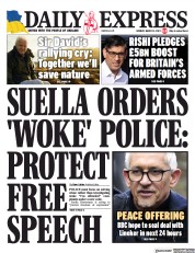 Daily Express (UK) Newspaper Front Page for 13 March 2023