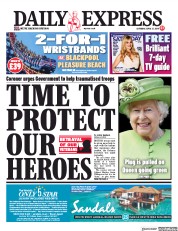 Daily Express (UK) Newspaper Front Page for 13 April 2019