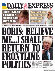 Daily Express (UK) Newspaper Front Page for 13 June 2023