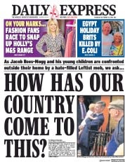 Daily Express (UK) Newspaper Front Page for 13 September 2018