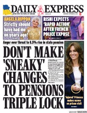 Daily Express front page for 13 September 2023