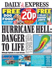 Daily Express (UK) Newspaper Front Page for 14 October 2017