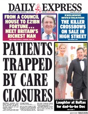 Daily Express (UK) Newspaper Front Page for 14 May 2018