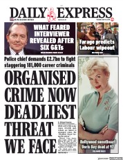 Daily Express (UK) Newspaper Front Page for 14 May 2019