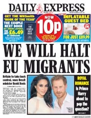 Daily Express (UK) Newspaper Front Page for 15 December 2016