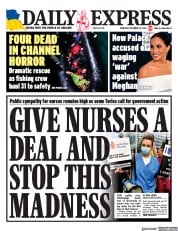 Daily Express (UK) Newspaper Front Page for 15 December 2022