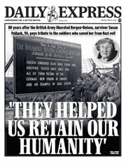 Daily Express front page for 15 April 2025