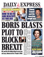 Daily Express (UK) Newspaper Front Page for 15 August 2019