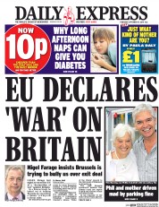 Daily Express (UK) Newspaper Front Page for 15 September 2016