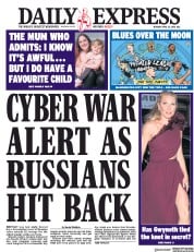 Daily Express (UK) Newspaper Front Page for 16 April 2018
