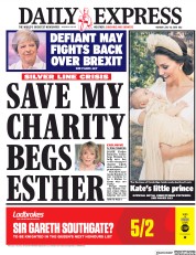 Daily Express (UK) Newspaper Front Page for 16 July 2018