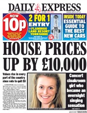 Daily Express (UK) Newspaper Front Page for 16 August 2017