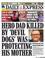 Daily Express (UK) Newspaper Front Page for 16 September 2023