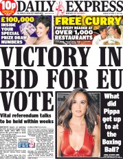 Daily Express (UK) Newspaper Front Page for 17 October 2011