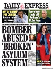 Daily Express (UK) Newspaper Front Page for 17 November 2021