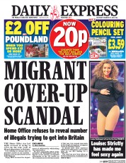 Daily Express (UK) Newspaper Front Page for 17 December 2016
