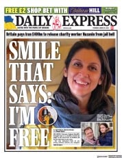 Daily Express (UK) Newspaper Front Page for 17 March 2022
