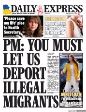 Daily Express front page for 17 May 2023