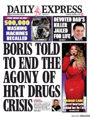 Daily Express (UK) Newspaper Front Page for 18 December 2019