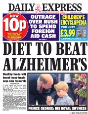 Daily Express (UK) Newspaper Front Page for 18 July 2017