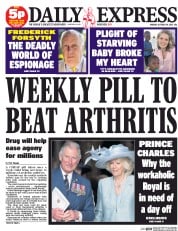 Daily Express (UK) Newspaper Front Page for 19 October 2015