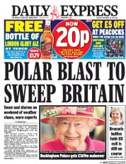 Daily Express (UK) Newspaper Front Page for 19 November 2016