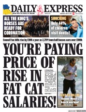 Daily Express (UK) Newspaper Front Page for 19 April 2023