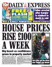 Daily Express Newspaper Front Page (UK) for 19 September 2011