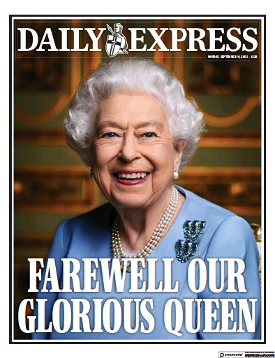 Daily Express Newspaper Front Page (UK) for 19 September 2022