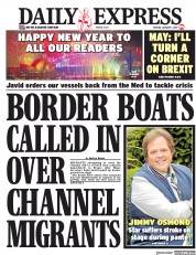 Daily Express (UK) Newspaper Front Page for 1 January 2019