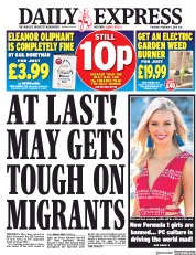 Daily Express (UK) Newspaper Front Page for 1 February 2018