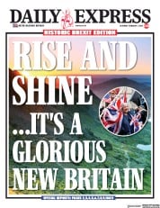 Daily Express (UK) Newspaper Front Page for 1 February 2020