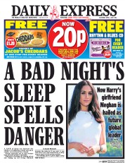 Daily Express (UK) Newspaper Front Page for 1 April 2017