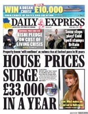 Daily Express (UK) Newspaper Front Page for 1 April 2022