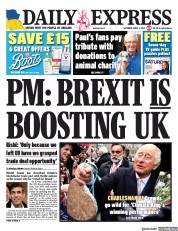 Daily Express (UK) Newspaper Front Page for 1 April 2023