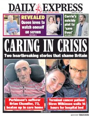 Daily Express (UK) Newspaper Front Page for 1 May 2018