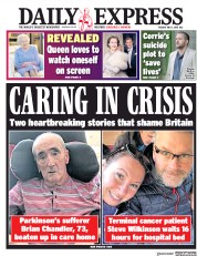 Daily Express (UK) Newspaper Front Page for 1 May 2018