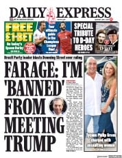 Daily Express (UK) Newspaper Front Page for 1 June 2019