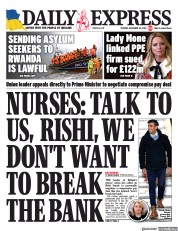 Daily Express (UK) Newspaper Front Page for 20 December 2022