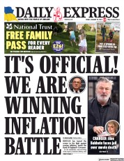 Daily Express (UK) Newspaper Front Page for 20 January 2023