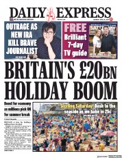 Daily Express (UK) Newspaper Front Page for 20 April 2019