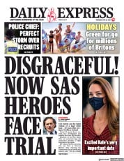 Daily Express (UK) Newspaper Front Page for 20 May 2021