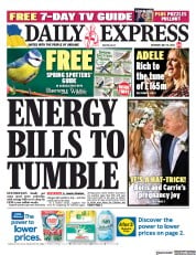 Daily Express front page for 20 May 2023
