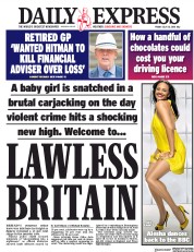 Daily Express (UK) Newspaper Front Page for 20 July 2018