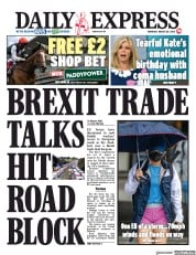 Daily Express (UK) Newspaper Front Page for 20 August 2020