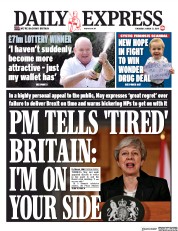 Daily Express (UK) Newspaper Front Page for 21 March 2019