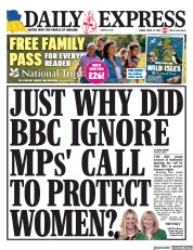 Daily Express (UK) Newspaper Front Page for 21 April 2023